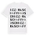 Bezirk Schaffhausen ordlek t-shirt
