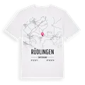 Rüdlingen karta t-shirt