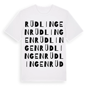 Rüdlingen ordlek t-shirt – ekologisk bomull t-shirt från Pinshirt