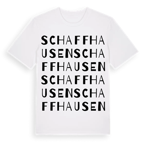 Schaffhausen ordlek t-shirt – ekologisk bomull t-shirt från Pinshirt