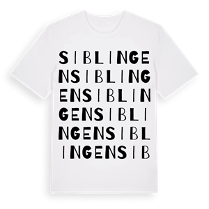 Siblingen ordlek t-shirt – ekologisk bomull t-shirt från Pinshirt