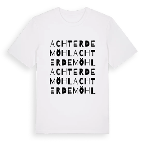 Achter de Möhl ordlek t-shirt – ekologisk bomull t-shirt från Pinshirt