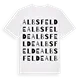 Albsfelde ordlek t-shirt