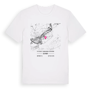 Alt-Kücknitz / Dummersdorf / Roter Hahn karta t-shirt – ekologisk bomull t-shirt från Pinshirt