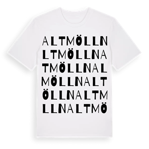 Alt Mölln ordlek t-shirt – ekologisk bomull t-shirt från Pinshirt