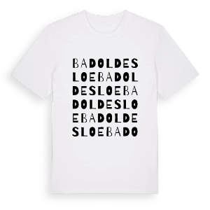 Bad Oldesloe ordlek t-shirt – ekologisk bomull t-shirt från Pinshirt