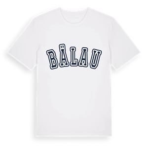 Bälau college t-shirt – ekologisk bomull t-shirt från Pinshirt