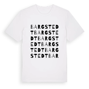 Bargstedt ordlek t-shirt – ekologisk bomull t-shirt från Pinshirt