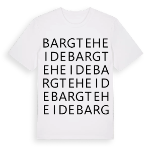 Bargteheide ordlek t-shirt – ekologisk bomull t-shirt från Pinshirt