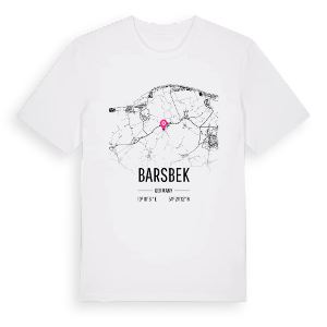 Barsbek karta t-shirt – ekologisk bomull t-shirt från Pinshirt
