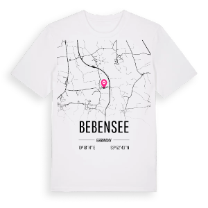 Bebensee karta t-shirt – ekologisk bomull t-shirt från Pinshirt