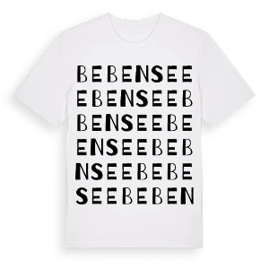 Bebensee ordlek t-shirt – ekologisk bomull t-shirt från Pinshirt