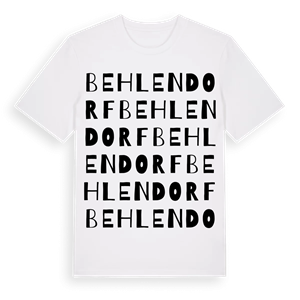 Behlendorf ordlek t-shirt – ekologisk bomull t-shirt från Pinshirt