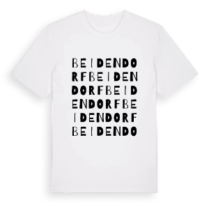 Beidendorf ordlek t-shirt – ekologisk bomull t-shirt från Pinshirt