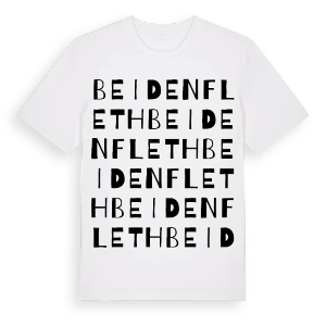Beidenfleth ordlek t-shirt – ekologisk bomull t-shirt från Pinshirt