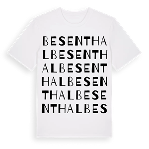 Besenthal ordlek t-shirt – ekologisk bomull t-shirt från Pinshirt