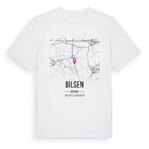Bilsen karta t-shirt – ekologisk bomull t-shirt från Pinshirt