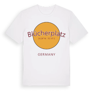 Blücherplatz cirkel t-shirt – ekologisk bomull t-shirt från Pinshirt
