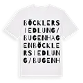 Böcklersiedlung/Bugenhagen ordlek t-shirt