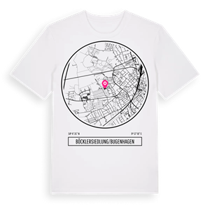 Böcklersiedlung/Bugenhagen t-shirt – ekologisk bomull t-shirt från Pinshirt