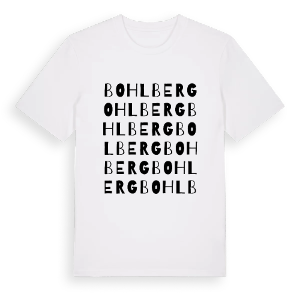 Bohlberg ordlek t-shirt – ekologisk bomull t-shirt från Pinshirt