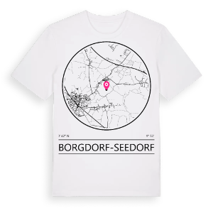 Borgdorf-Seedorf t-shirt – ekologisk bomull t-shirt från Pinshirt