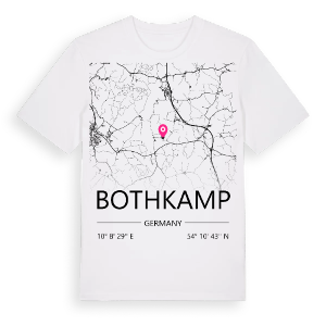 Bothkamp karta t-shirt – ekologisk bomull t-shirt från Pinshirt