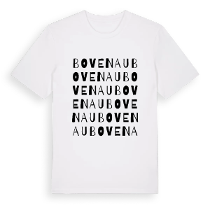 Bovenau ordlek t-shirt – ekologisk bomull t-shirt från Pinshirt