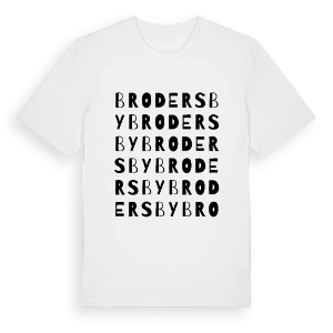 Brodersby ordlek t-shirt – ekologisk bomull t-shirt från Pinshirt