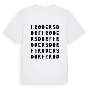 Brodersdorf ordlek t-shirt – ekologisk bomull t-shirt från Pinshirt