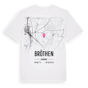 Bröthen karta t-shirt – ekologisk bomull t-shirt från Pinshirt