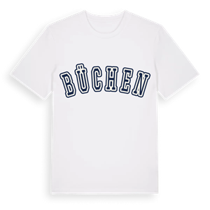 Büchen college t-shirt – ekologisk bomull t-shirt från Pinshirt