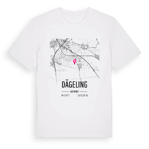 Dägeling karta t-shirt – ekologisk bomull t-shirt från Pinshirt