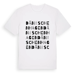 Dänischenhagen ordlek t-shirt – ekologisk bomull t-shirt från Pinshirt