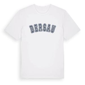 Dersau college t-shirt – ekologisk bomull t-shirt från Pinshirt