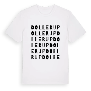 Dollerup ordlek t-shirt – ekologisk bomull t-shirt från Pinshirt