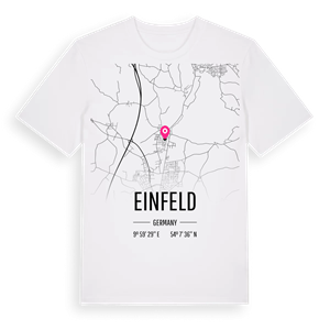 Einfeld karta t-shirt – ekologisk bomull t-shirt från Pinshirt