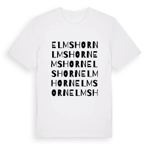 Elmshorn ordlek t-shirt – ekologisk bomull t-shirt från Pinshirt