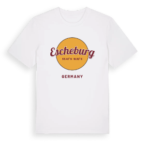 Escheburg cirkel t-shirt – ekologisk bomull t-shirt från Pinshirt