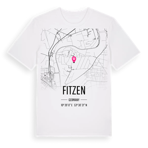 Fitzen karta t-shirt – ekologisk bomull t-shirt från Pinshirt