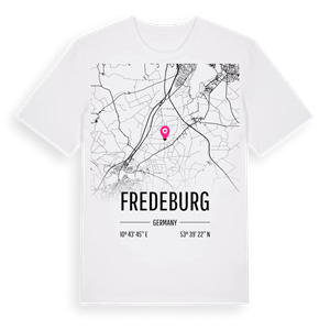 Fredeburg karta t-shirt – ekologisk bomull t-shirt från Pinshirt