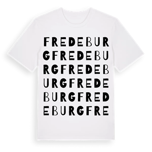 Fredeburg ordlek t-shirt – ekologisk bomull t-shirt från Pinshirt