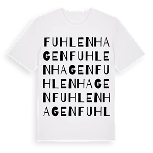 Fuhlenhagen ordlek t-shirt – ekologisk bomull t-shirt från Pinshirt