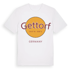 Gettorf cirkel t-shirt – ekologisk bomull t-shirt från Pinshirt