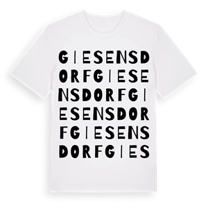 Giesensdorf ordlek t-shirt – ekologisk bomull t-shirt från Pinshirt