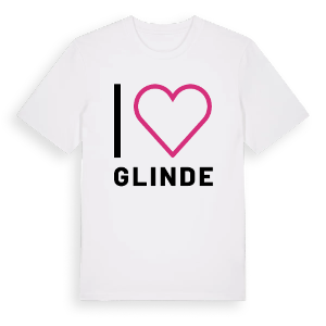 Jag älskar Glinde t-shirt stort tryck – ekologisk bomull t-shirt från Pinshirt