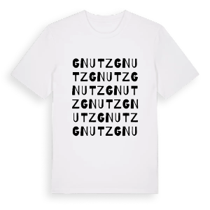Gnutz ordlek t-shirt – ekologisk bomull t-shirt från Pinshirt