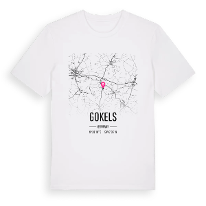 Gokels karta t-shirt – ekologisk bomull t-shirt från Pinshirt