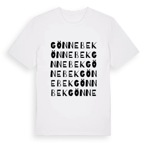 Gönnebek ordlek t-shirt – ekologisk bomull t-shirt från Pinshirt