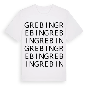 Grebin ordlek t-shirt – ekologisk bomull t-shirt från Pinshirt
